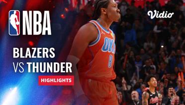 Portland Trail Blazers vs Oklahoma City Thunder - Highlights | NBA Regular Season 2023/24