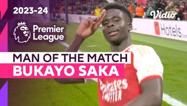 Aksi Man of the Match: Bukayo Saka | Arsenal vs Liverpool | Premier League 2023/24
