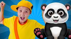 Five Little Pandas climbing a bamboo tree | More Nursery Rhymes & Kids Songs | Hahatoons Songs