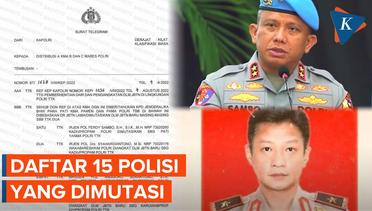 Daftar Personel Polisi yang Dimutasi Kapolri karena Kasus Brigadir J