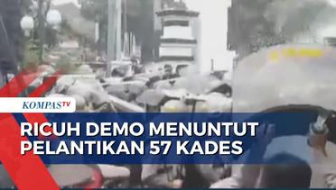 Demo Menuntut Pelantikan 57 Kades di Banjarnegara Berakhir Ricuh