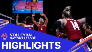 Match Highlight | VNL WOMEN'S - USA 3 vs 1 Turkey | Volleyball Nations League 2021