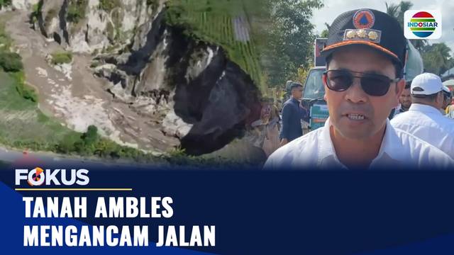 Tanah Ambles Mengancam Jalan di Aceh Tengah, Aceh I Fokus