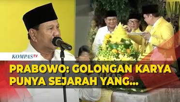 [FULL] Sambutan Prabowo Subianto di Syukuran HUT ke-59 Golkar, Bicara Sejarah Golkar