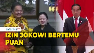 Airlangga Ngaku Sudah Lapor Jokowi untuk Bertemu Puan Maharani