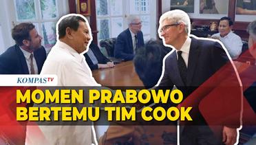 Momen Pertemuan Menhan Prabowo dan CEO Apple Tim Cook di Kantor Kemhan