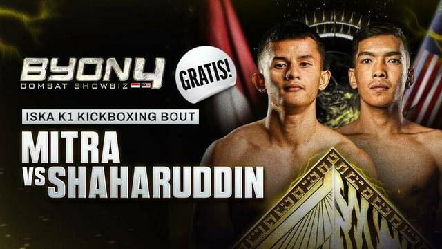 Mitra vs Shahrudin - Full Match | ISKA K1 Kickboxing Bout | Byon Combat Showbiz Vol.4