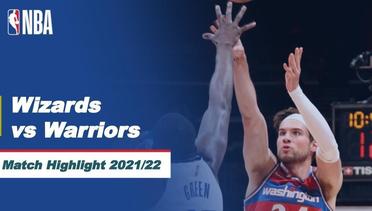 Match Highlight | Washington Wizards vs Golden State Warriors | NBA Regular Season 2021/22
