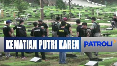 Diduga Ada Kejanggalan, Polisi Bongkar Makam Putri Penyanyi Karen Pooroe