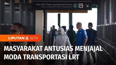 Stasiun LRT Terintegrasi dengan Transportasi Publik Lain, Masyarakat Antusias! | Liputan 6