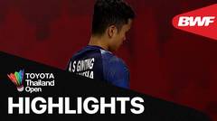 Match Highlight | Lee Cheuk Yiu (Hongkong) 2 vs 1 Anthony S Ginting (Indonesia) | BWF Toyota Thailand Open 2021