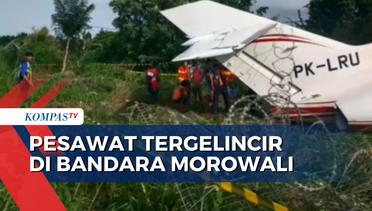 Pesawat Penumpang Tergelincir di Bandara Morowali Sulawesi Tengah