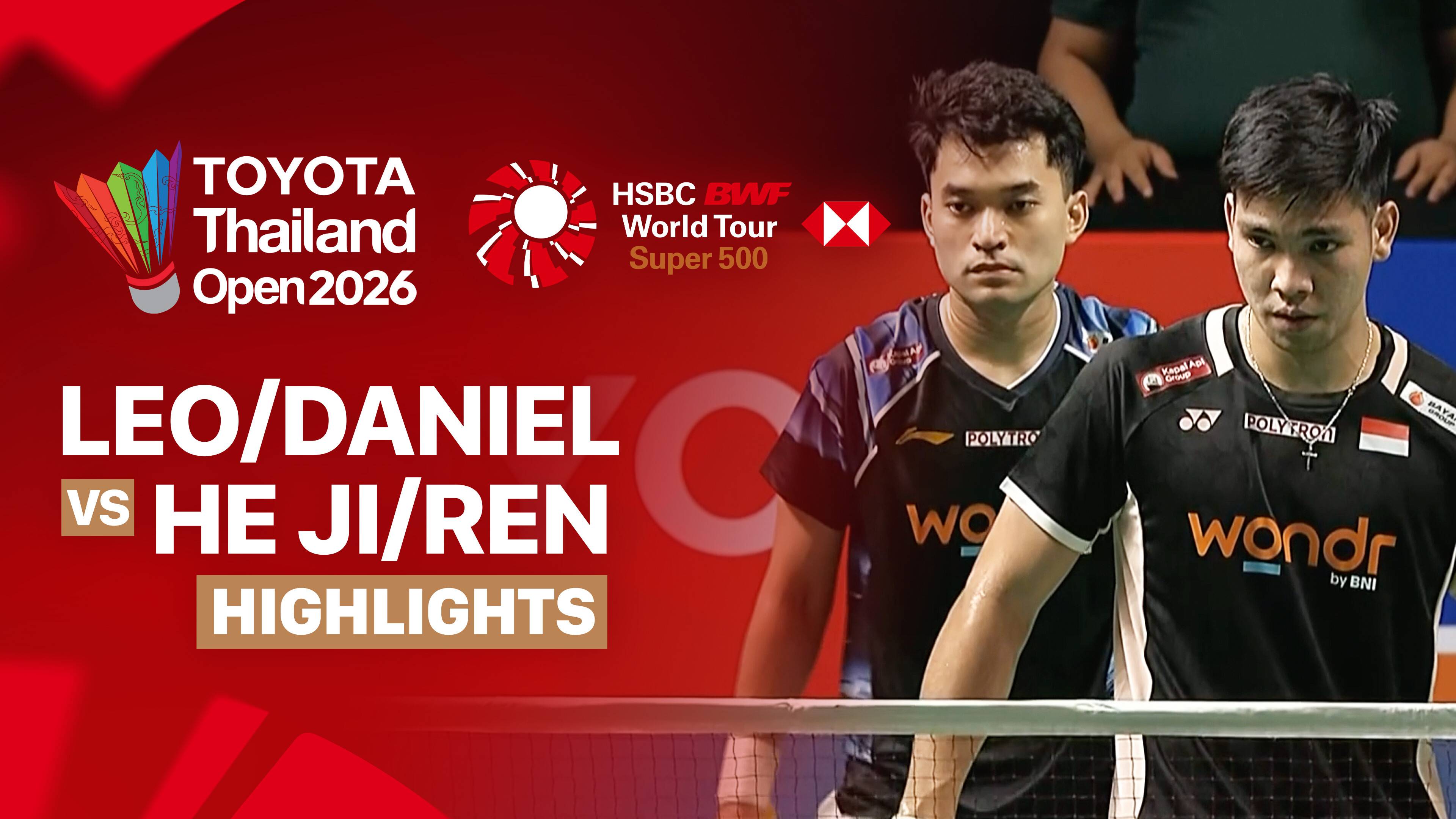 Leo Rolly Carnando/Daniel Marthin (INA) vs He Ji Ting/Ren Xiang Yu (CHN) - Men's Doubles Semifinals | TOYOTA Thailand Open 2026