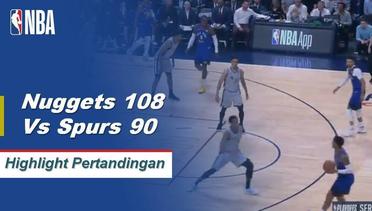 NBA I Cuplikan Pertandingan :  Nuggets 108 vs Spurs 90