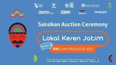 Auction Ceremony Lokal Keren Jatim Road to BRIlianpreneur 2021