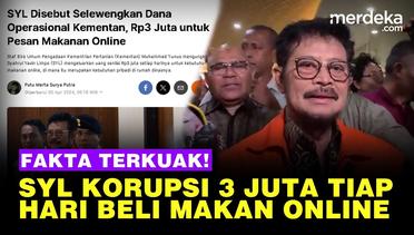 Fakta Sidang, SYL Korupsi Rp 3 Juta per Hari Untuk Pesan Makan Online & Laundry