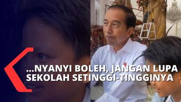 Temani Farel Saat Gladi Resik, Begini Pesan Jokowi untuk Penyanyi Cilik Asal Banyuwangi Itu!