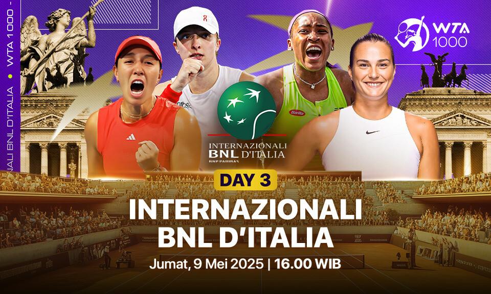 WTA 1000: Italian Open - Day 3