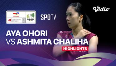 Aya Ohori (JPN) vs Ashmita Chaliha (IND) - Highlights | Uber Cup Chengdu 2024 - Women's Singles