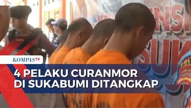 Kasus Pencurian Motor di 16 TKP di Sukabumi, Polisi Tangkap 4 Pelaku