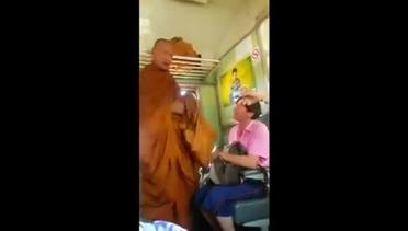 Salah Pengertian, Bhiksu Menampar Sesama Penumpang Kereta 