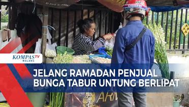 Ziarah Jelang Ramadan, Pedagang Bunga Tabur Raup Jutaan Rupiah