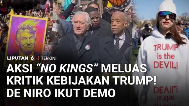 Ribuan Warga AS Gelar Aksi Demo Nasional "No Kings", Protes Kebijakan Pemerintahan Trump | Liputan 6