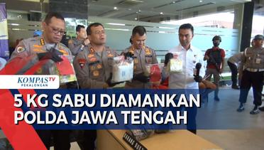 Direktorat Narkoba Polda Jawa Tengah Amankan 5 Kg Sabu dari Batam dan Pontianak