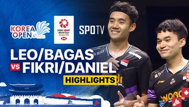 Leo Rolly Carnando/Bagas Maulana (INA) vs Muhammad Shohibul Fikri/Daniel Marthin (INA) - Highlights | Korea Open 2024 - Men's Doubles