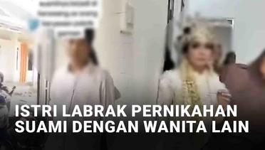 Viral Istri Sah Labrak Pernikahan Suami dengan Wanita Lain di Karawang