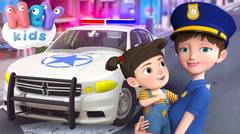 Police Car cartoon for kids  Educational songs for children