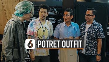 Potret Outfit Sandiaga Uno Gunakan Produk Lokal