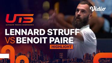 Highlights | The Thunder (Jan-Lennard Struff) vs The Rebel (Benoit Paire) | Ultimate Tennis Showdown 2023