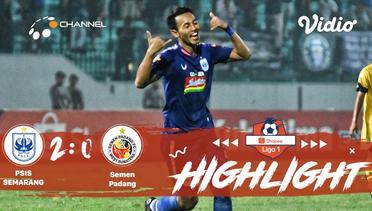 Full Highlight - PSIS Semarang 2 vs 0 Semen Padang | Shopee Liga 1 2019/2020