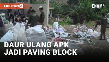 Pemkot Bogor Ubah Sampah APK Jadi Paving Block