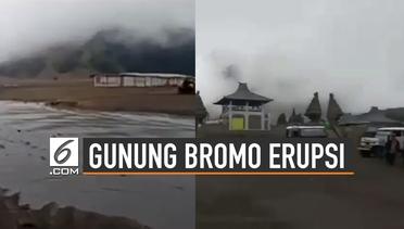 Detik-Detik Gunung Bromo Erupsi