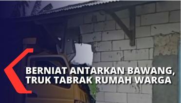 Truk Pengangkut Bawang Tabrak Rumah Warga di Subang Jawa Barat, Bangunan Rusak Berat!