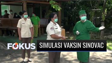 Dinas Kesehatan Gelar Simulasi Pemberian Vaksin Sinovac di Kabupaten Karawang | Fokus