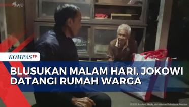 Blusukan Malam Hari, Jokowi Datang ke Rumah Warga di Gianyar Beri Bantuan