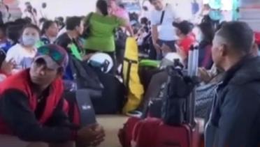 Dampak Erupsi Anak Rinjani, Terminal di Denpasar Padat Penumpang