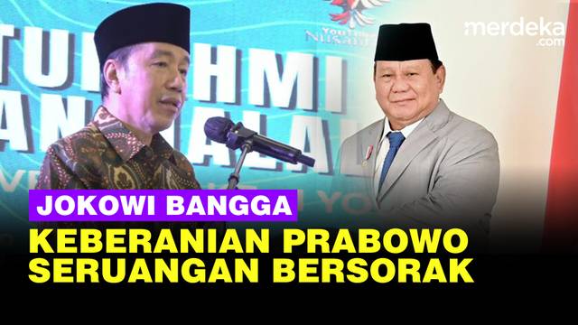 [Full] Jokowi Bangga Keberanian Prabowo Tak Naikkan Harga BBM Semua Bersorak: Dengan Risiko...