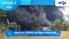 Sebuah pabrik helm di kabupaten Bogor Jawa Barat terbakar - Liputan 6 Pagi | Moji
