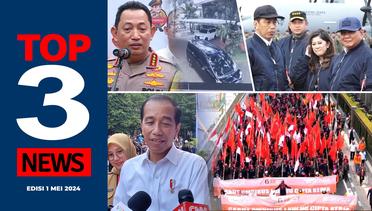 Ucapan Jokowi Hari Buruh, TKN soal Prabowo Disiapkan Jokowi, Kapolri soal Brigadir RAT [TOP 3 NEWS]