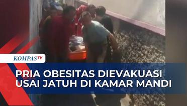 Petugas Damkar Bantu Evakuasi Pria Obesitas Berbobot 200 KG Usai Terjatuh di Kamar Mandi