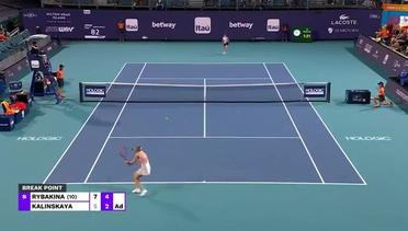 Elena Rybakina vs Anna Kalinnskaya - Highlights | WTA Miami Open 2023