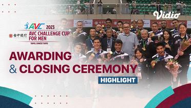 Highlights | Awarding & Closing Ceremony | AVC Challenge Cup for Men 2023