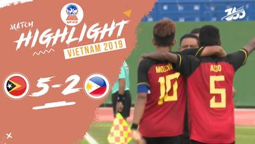 Full Highlight - Timor Leste 5 VS 2 Philippines | Piala AFF U-18 2019