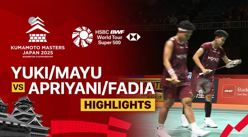 Yuki Fukushima/Mayu Matsumoto (JPN) vs Apriyani Rahayu/Siti Fadia Silva Ramadhanti (INA) - Women's Doubles Round of 16 | Kumamoto Masters Japan 2025