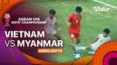 Vietnam vs Myanmar - Highlights | ASEAN U16 Boys Championships 2024