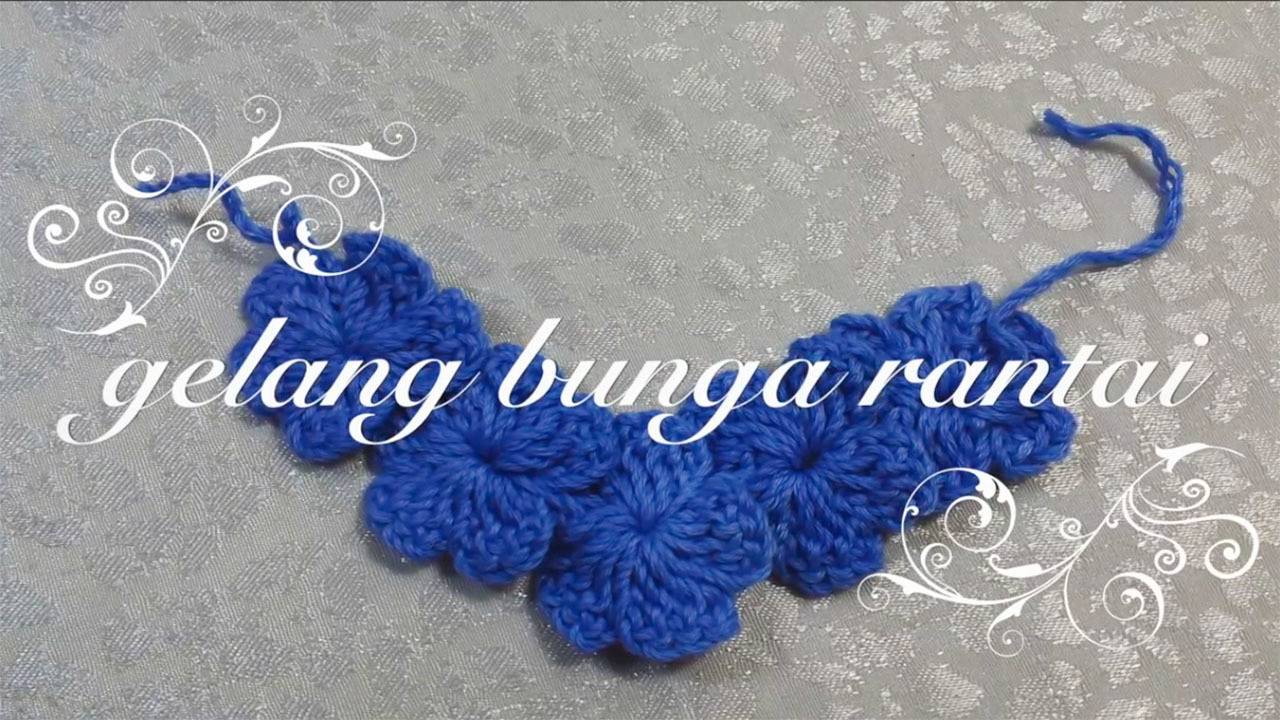 Cara Merajut Gelang Bunga Rantai